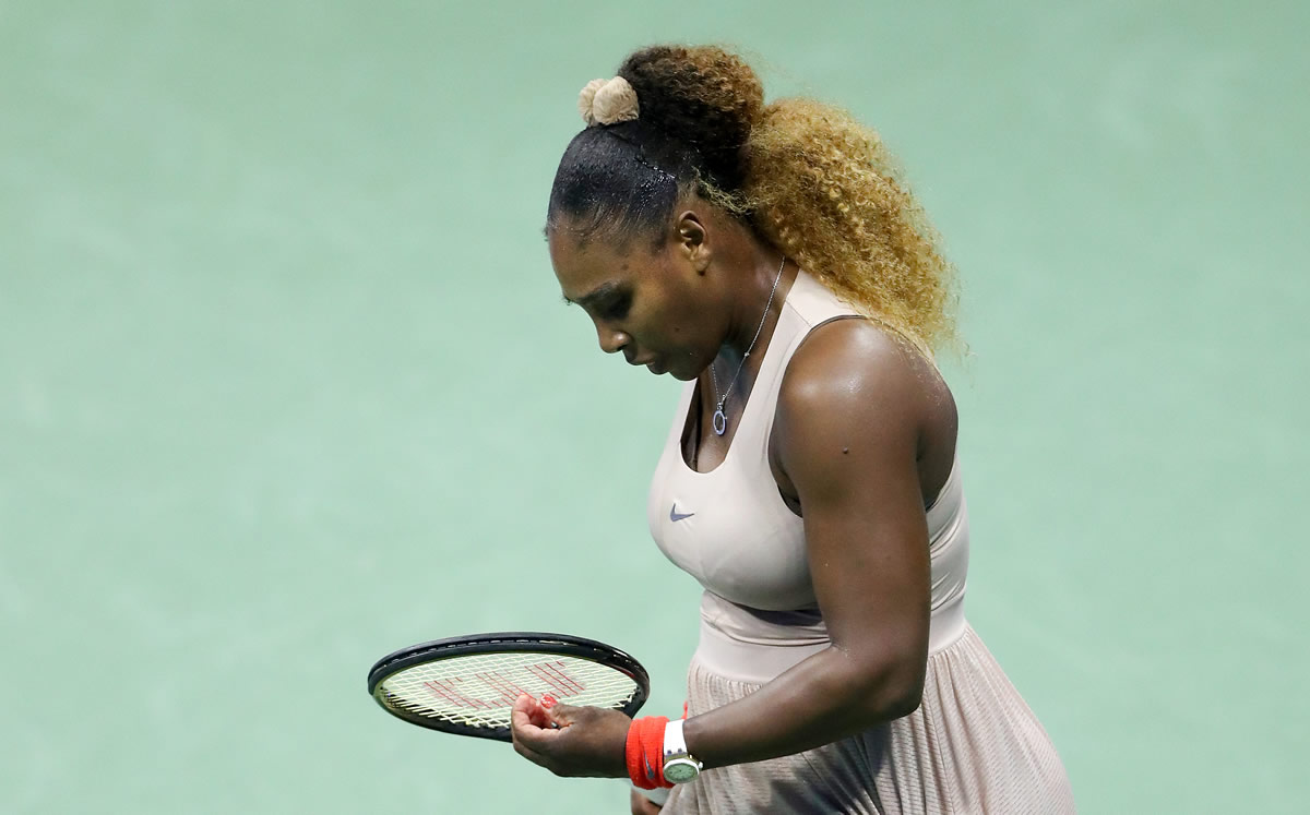 Serena Williams no ocultó su tristeza. (Foto: AFP)