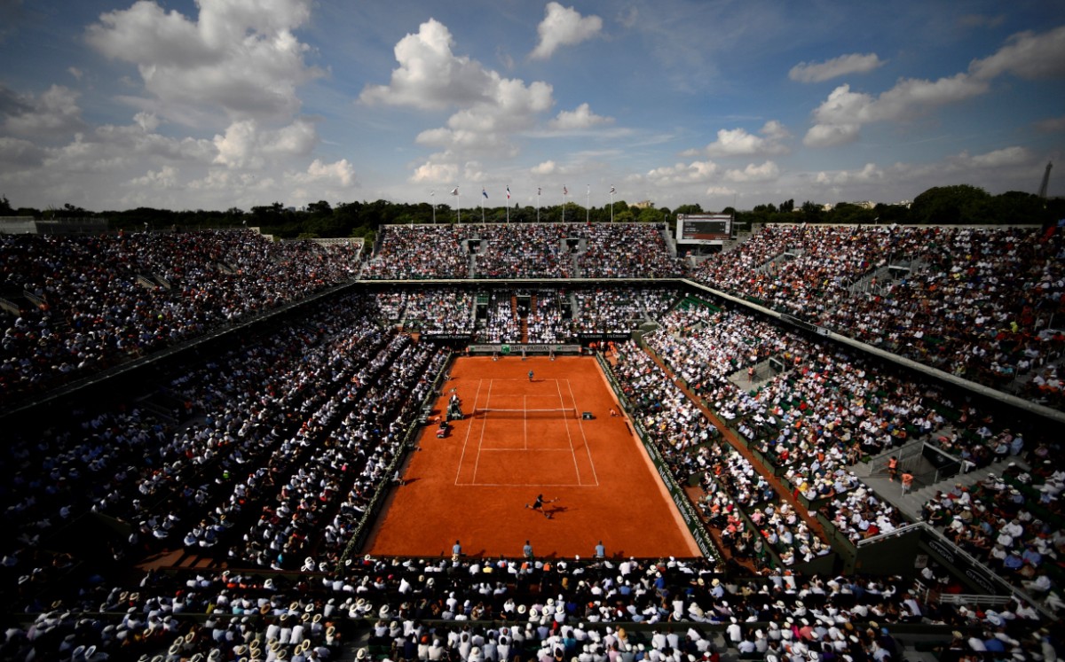 Rolnad Garros solo podrá tener 5 mil asistentes por día. Foto: AFP