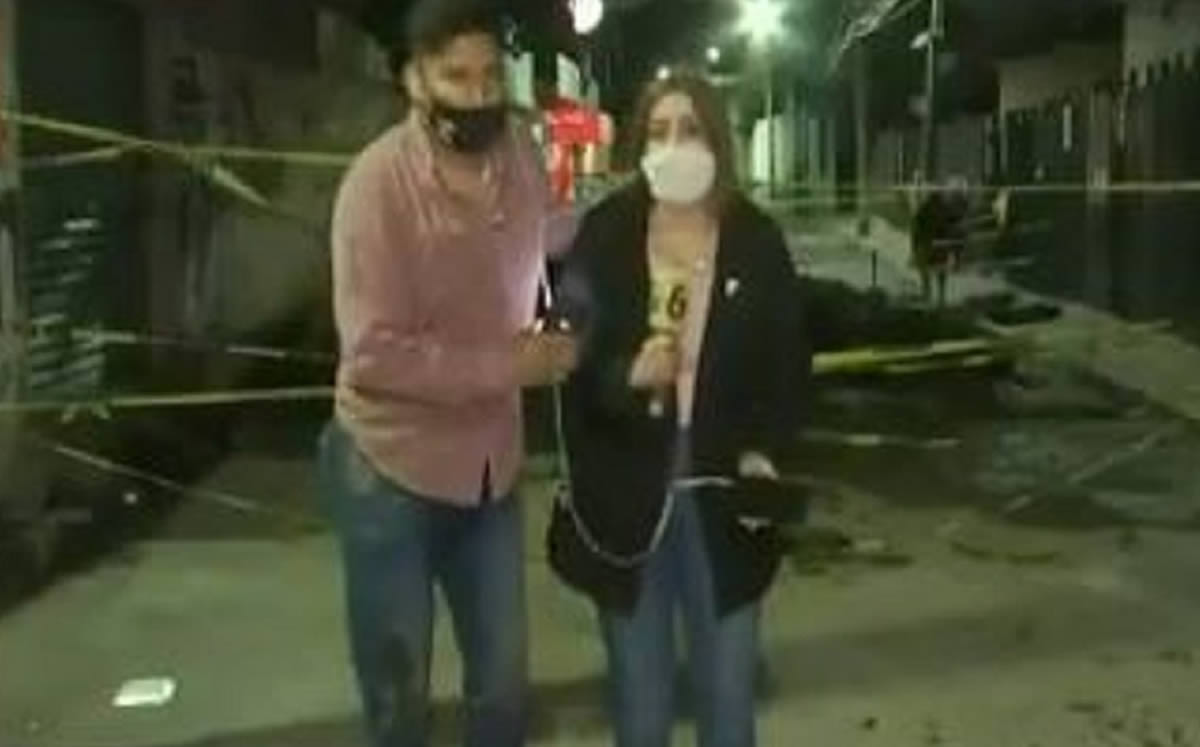 El camarógrafo se reportó en buen estado (Captura de video)