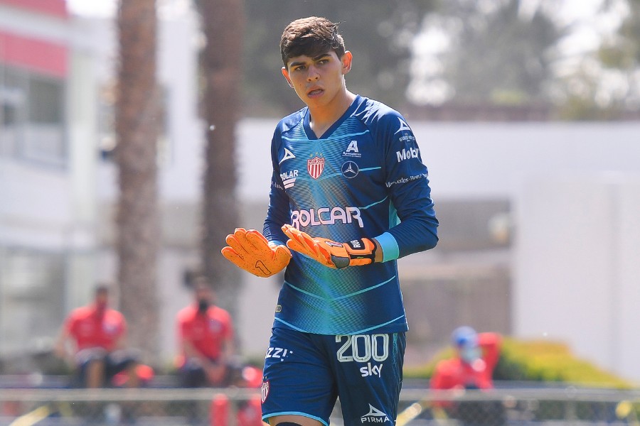 Rubén Castellanos,  arquero del Necaxa que está considerado para el proceso del Tri Sub20 que jugará Premundial en 2021. FOTO: Imago7.