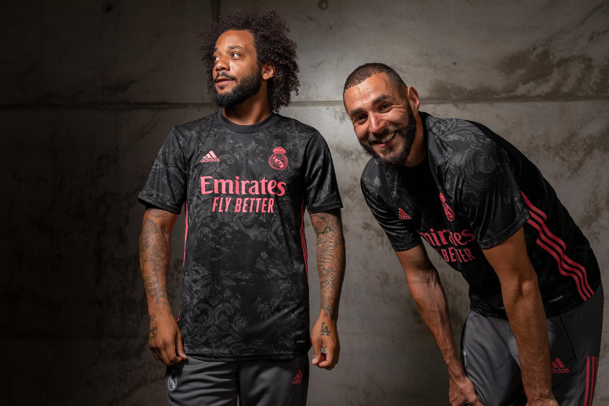 Dos de los íconos más recientes del Madrid, Marcelo y Benzema también posaron (FOTO: ADIDAS)