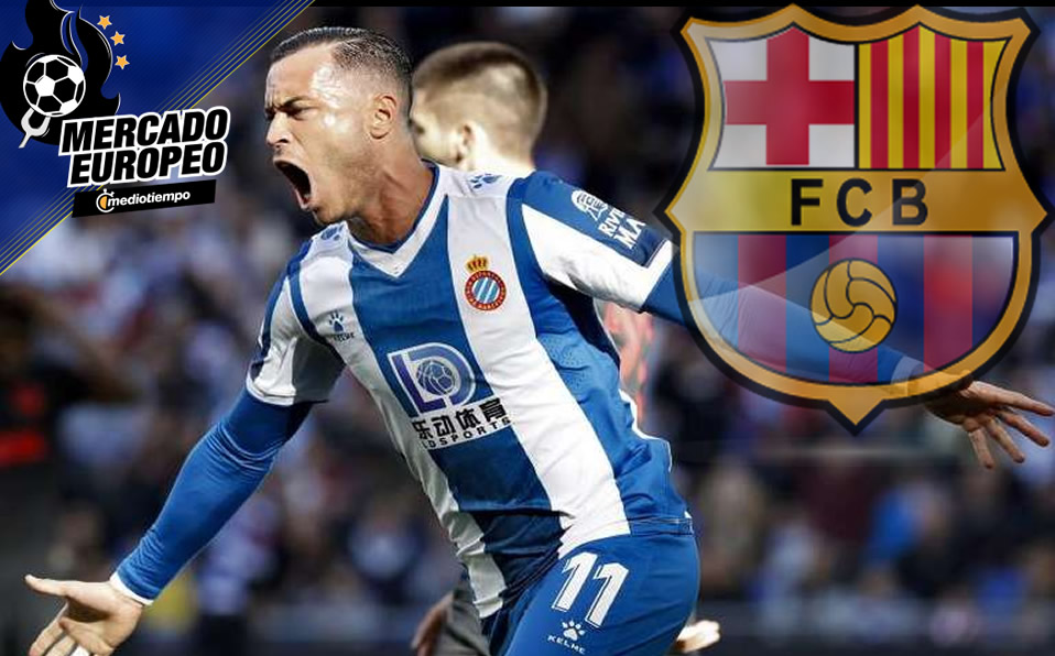Raúl de Tomás del Espanyol,  podría ser nuevo jugador del Barcelona (FOTO: EFE)