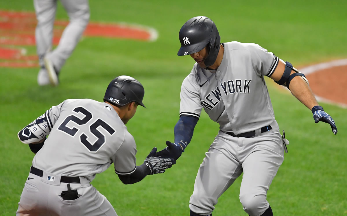 Stanton lució ante Cleveland. (Foto: AFP)