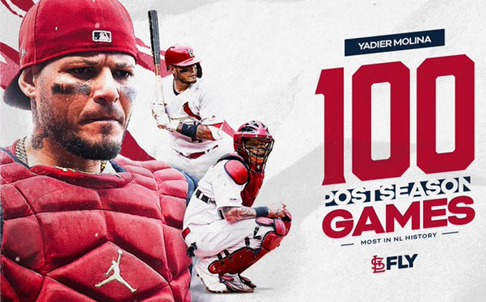El récord de Yadier Molina: 100 juegos, 100 hits