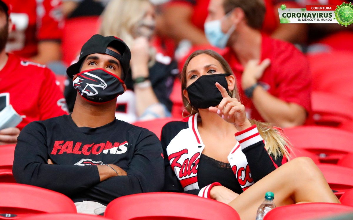 El estadio de los Falcons será sanitizado por drones para la seguridad de sus fans. Foto: AFP