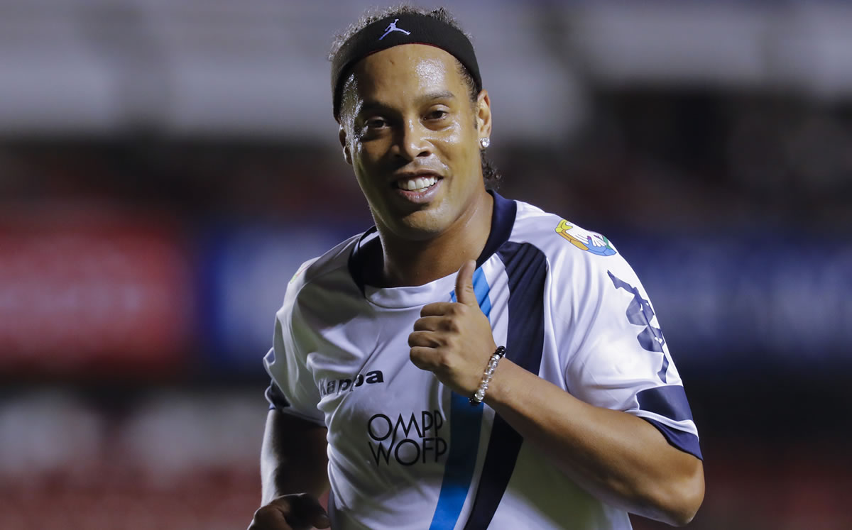 Ronaldinho, exponente mundial de la sonrisa (Imago7)