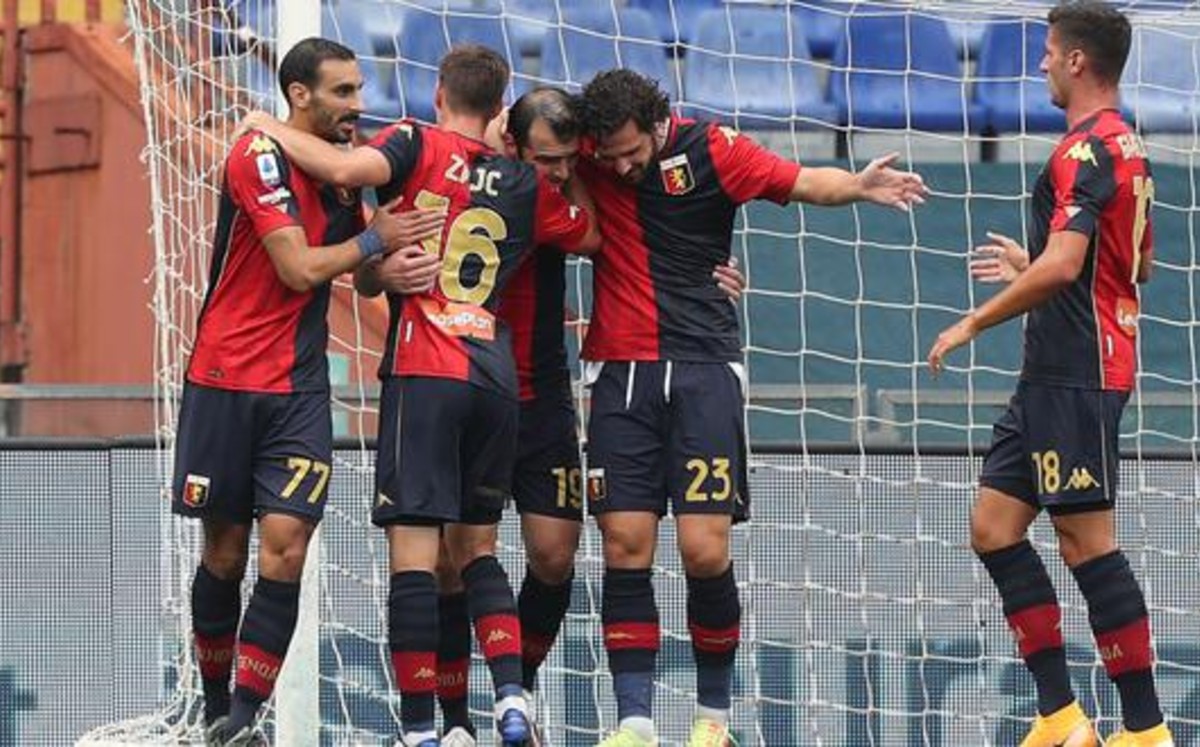 Genoa y sus tres casos nuevos de covid-19 con los que ya suma 17. Foto: AFP