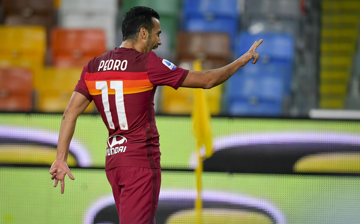 Pedrito se estrenó en la Serie A (Cortesía Twitter @ASRomaEspanol)