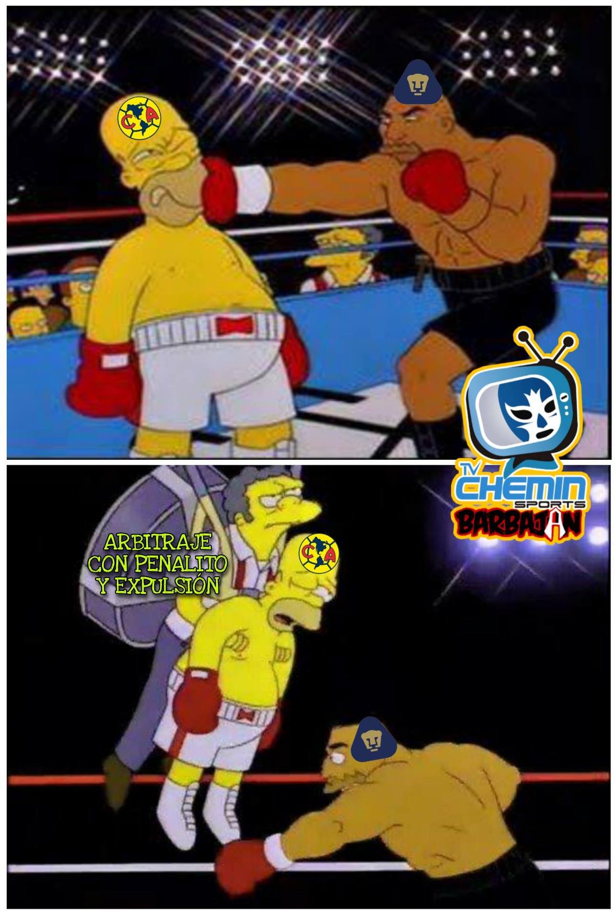 América solamente gritó "¡Ayuda!" y todos salieron en su rescate.