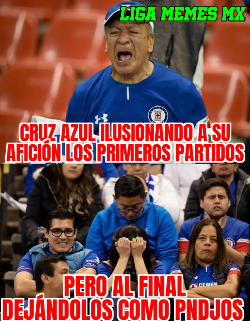 ¿Ya va a empezar el declive típico de Cruz Azul? Para que sus aficionados preparen los Kleenex.