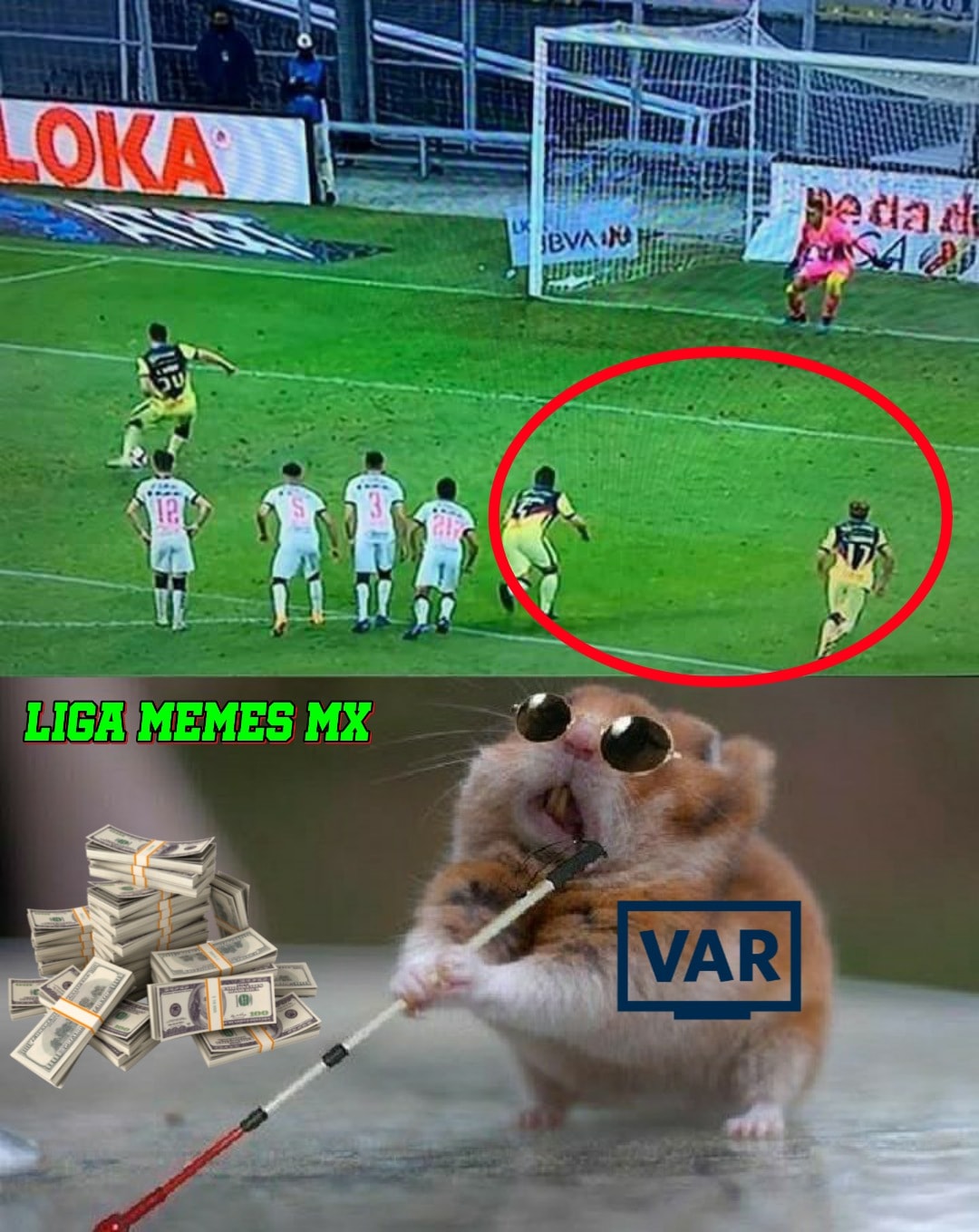 América solamente gritó "¡Ayuda!" y todos salieron en su rescate.