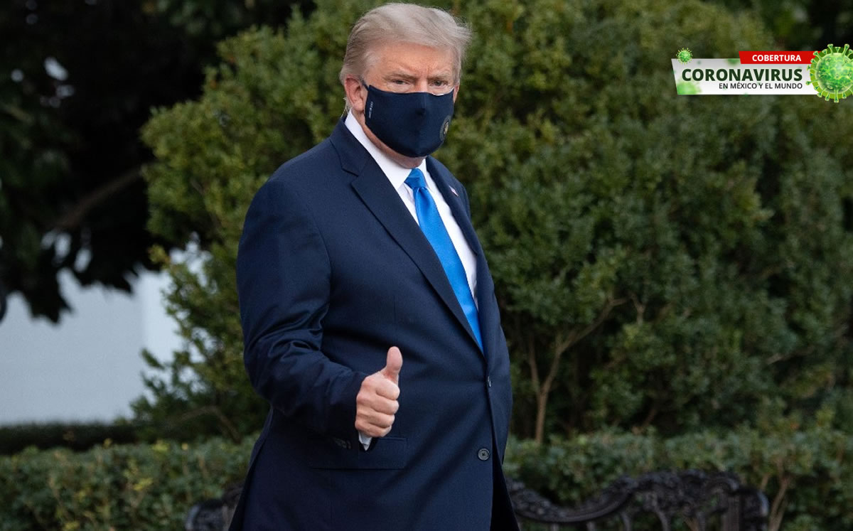 Trump dejará el hospital tras sufrir con la covid-19. (Foto: AFP)