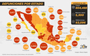 coronavirus mapa méxico 8 de octubre