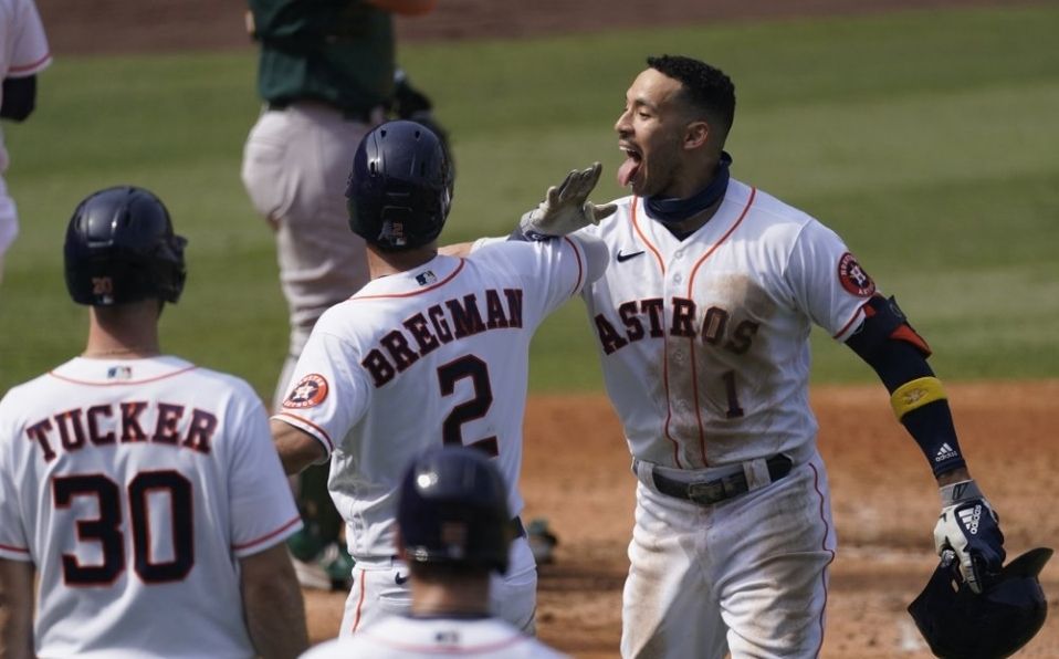 Correa pegó el home run de la diferencia en la clasificación de los Astros. (Foto: AP)