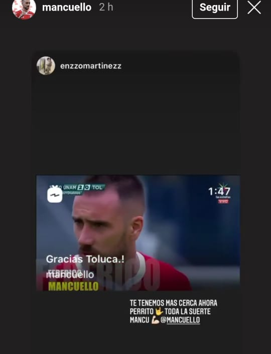 Mancuello adiós