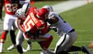 Las Vegas Raiders propinaron su primera derrota a los Chiefs desde el 10 de noviembre. (AFP)