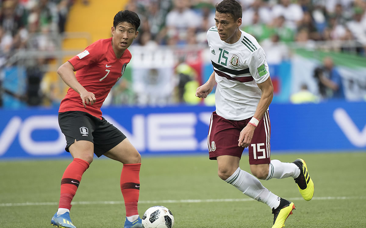 Se midieron en el Mundial de Rusia 2018 y el triunfo fue para México (Imago7)
