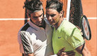 Rafael Nadal y Roger Federer, los dos tenistas más ganadores de la historia. (AFP)