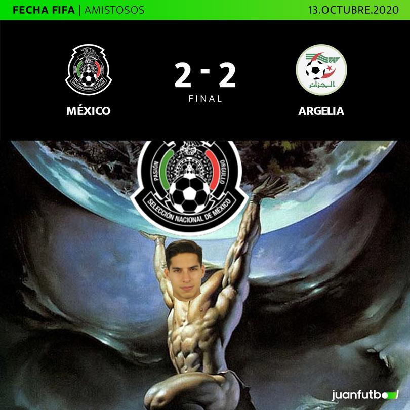 La Joya llevando el peso de todo el Tricolor en los memes.
