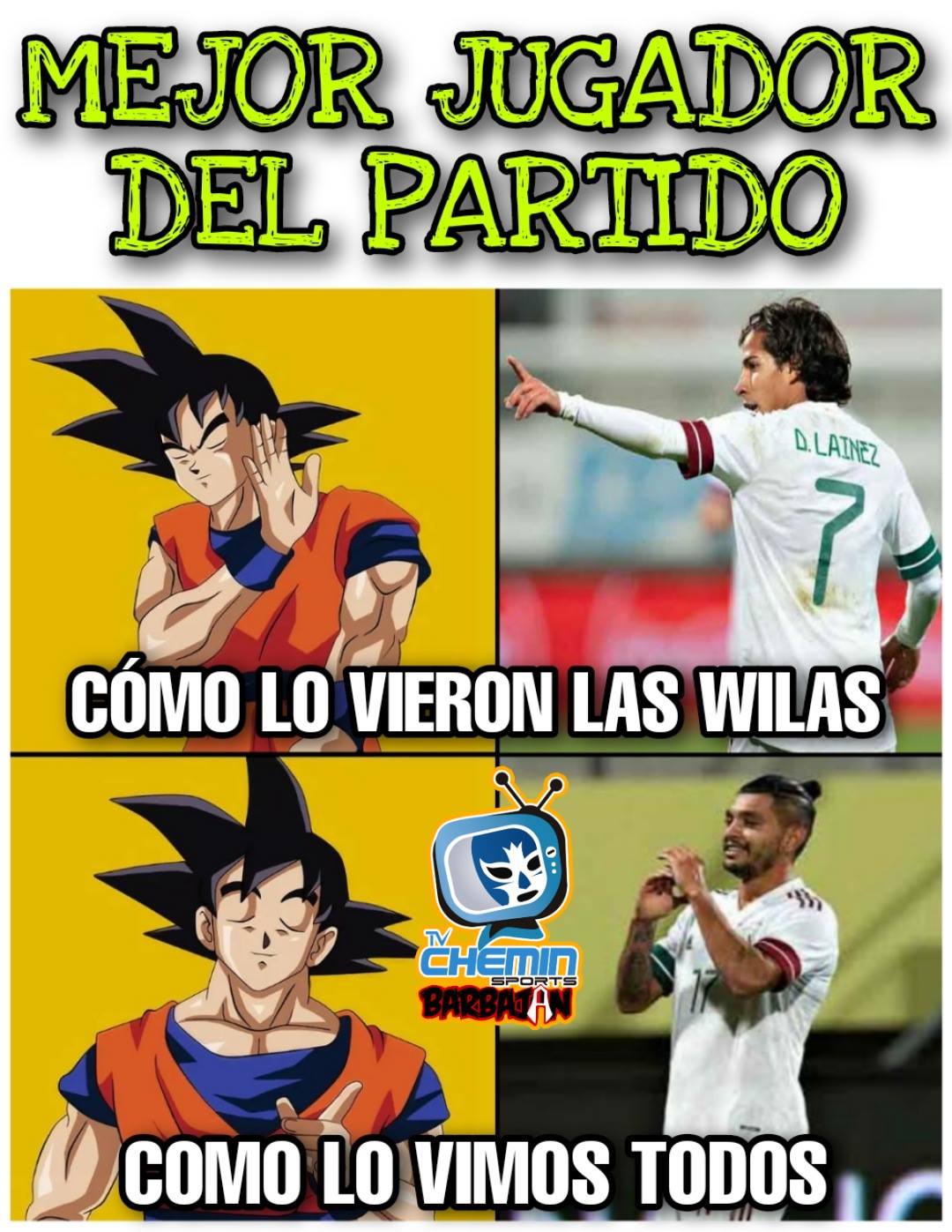 ¡Esa es la verdad!Tecatito fue el mejor del Tri ante Holanda y Argelia.