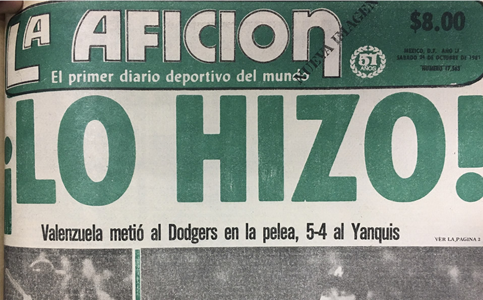 Fernando Valenzuela gana Juego 3 de la Serie Mundial