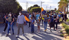 Aficionados del Atlético San Luis afuera del Estadio Alfonso Lastras. (Imago7)