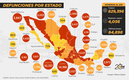 coronavirus mapa méxico 14 de octubre