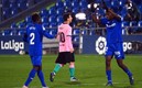 Messi y el Barcelona no pudieron en su visita al Getafe. Foto: AFP