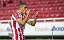 El Brujo Antuna festeja su gol en el Clásico Tapatío. FOTO: Mexsport.