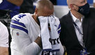 Dak Prescott se fracturó el tobillo este 11 de octubre del 2020 con los Cowboys. (AFP)