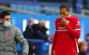Dijk salió por lesión del duelo ante Everton. (Foto: AP)