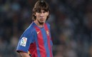 Messi y 16 años de su debut con Barcelona. Foto: AFP