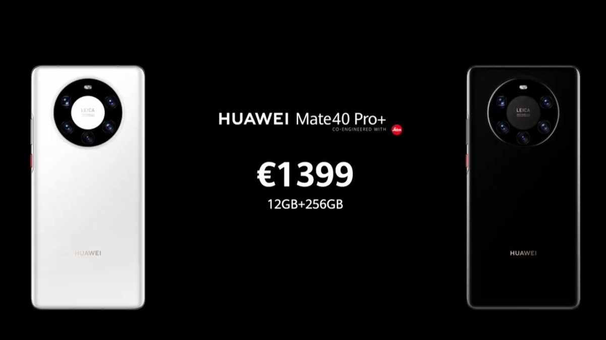 Huawei Mate 40 Pro+: 1,399 euros (34,900 pesos mexicanos).