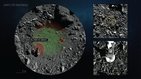 La NASA publicó una serie de fotos y videos sobre el aterrizaje y la toma de muestras. Aquí, la superficie del asteroide. Foto: NASA