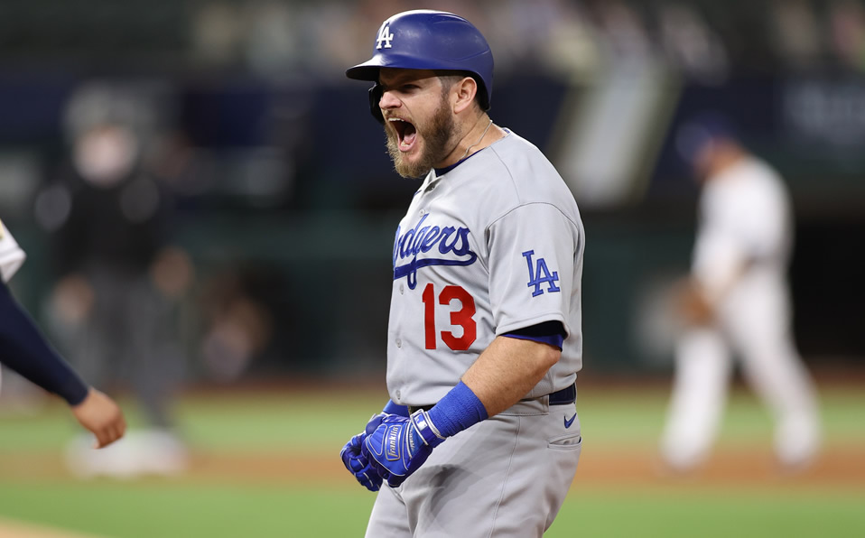 Dodgers con todo el punch le pega a los Rays
