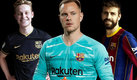 Las renovaciones de De Jong, Ter Stegen y Piqué se anunciaron tras ganar en el debut en Champions. (Footy Renders)