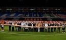 Con  Enrique Bonilla como invitado, los Tuzos del Pachuca hicieron un homenaje al personal de salud. Foto: Imago7