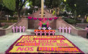 Así lucia la ofrenda antes del acto 'vandálico'.
