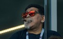 Maradona y sus buenos deseos para el Napoli del Chucky Lozano. Foto: AFP