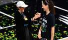 Sue Bird junto a Megan Rapinoe, su pareja sentimental. (AFP)