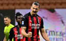 Ibra regresó a la actividad en el Derbi de Milán. (FOTO: AFP)