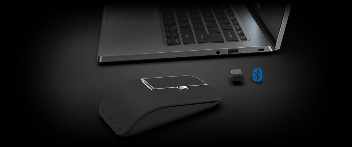 Mantenerse conectado es sencillo con las opciones de dongle nano de 2,4 GHz o Bluetooth 5.0.