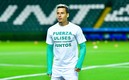 Los jugadores de Santos mostraron su apoyo a su compañero que está lesionado. Foto: AFP