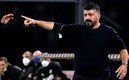 Gennaro Gattuso es el actual DT del Napoli, donde brilló Maradona en los 80. Foto: AFP