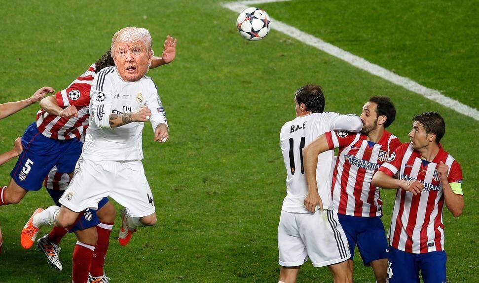 Donald Trump quiere aplicar la de Sergio Ramos en la Champions.