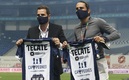 Davino y De Nigris posaron con el jersey especial. (Foto: Mexsport)