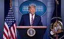 Trump fue fuertemente criticado por el discurso que dio este jueves desde la Casa Blanca. FOTO. AFP.