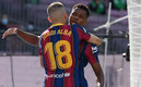 La celebración del joven blaugrana. (AFP)