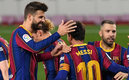 La celebración culé. (AFP)