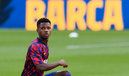 Ansu Fati ahora tiene una cláusula de rescisión de 400 millones de euros en el Barcelona. (AFP)